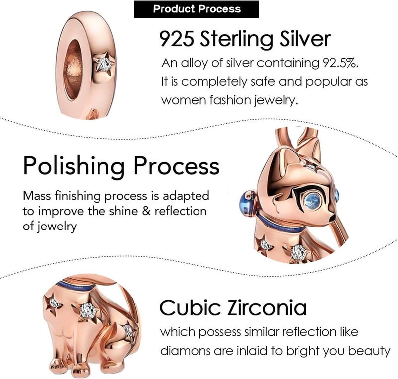VALGACLS Mom Wife Daughter Love Heart Wedding Rings Charms 925 Sterling Silver Charms for Bracelets Necklace Valentine's Day Mother's Day Jewelry Charm for Women - Image 4